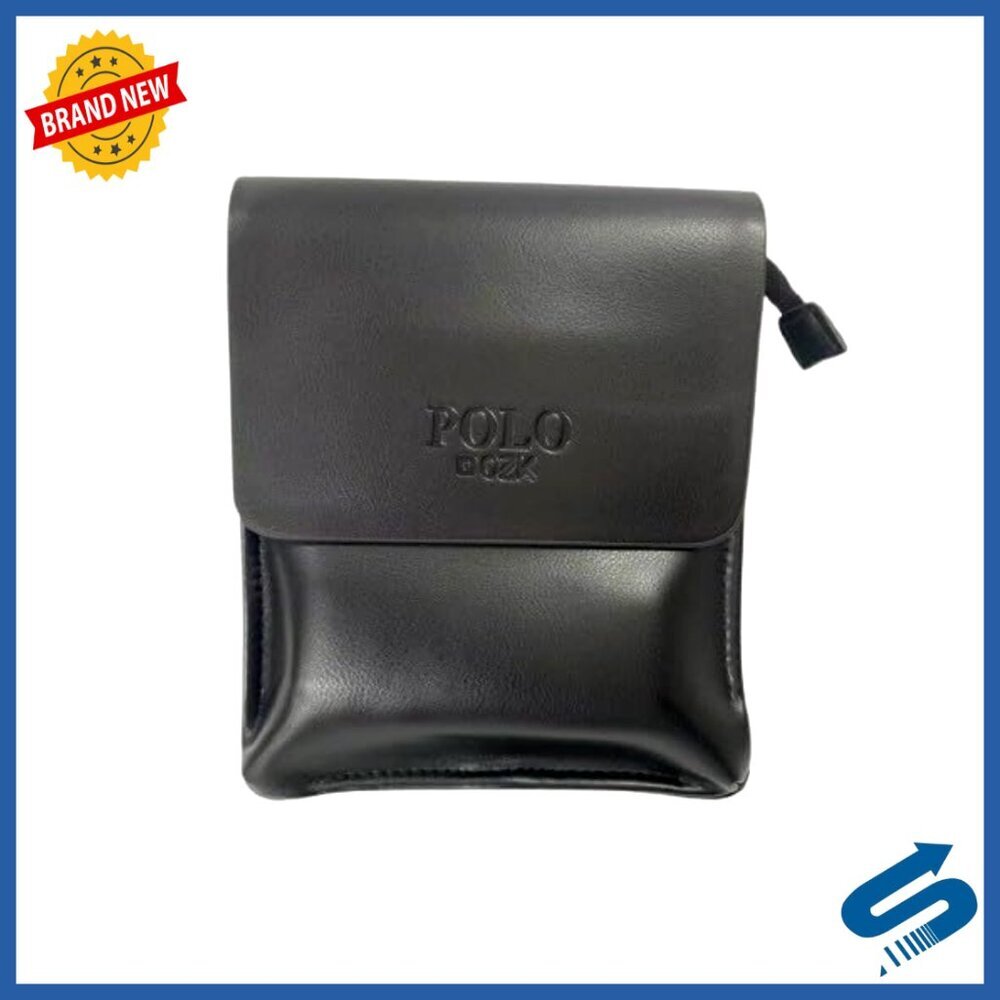 Men's Polyurethane Crossbody Shoulder Bag with Magnetic Closure 20L Capacity